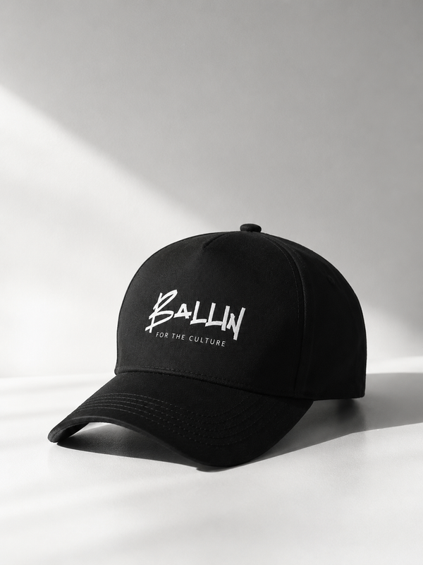 Ballin- Baseball cap black