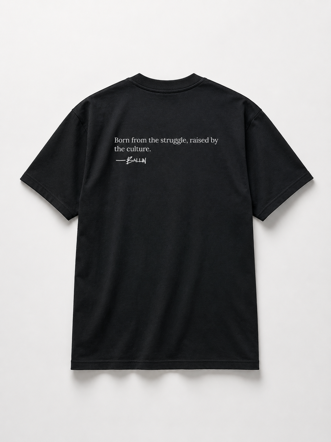 PREMIUM Black quote T- Shirt