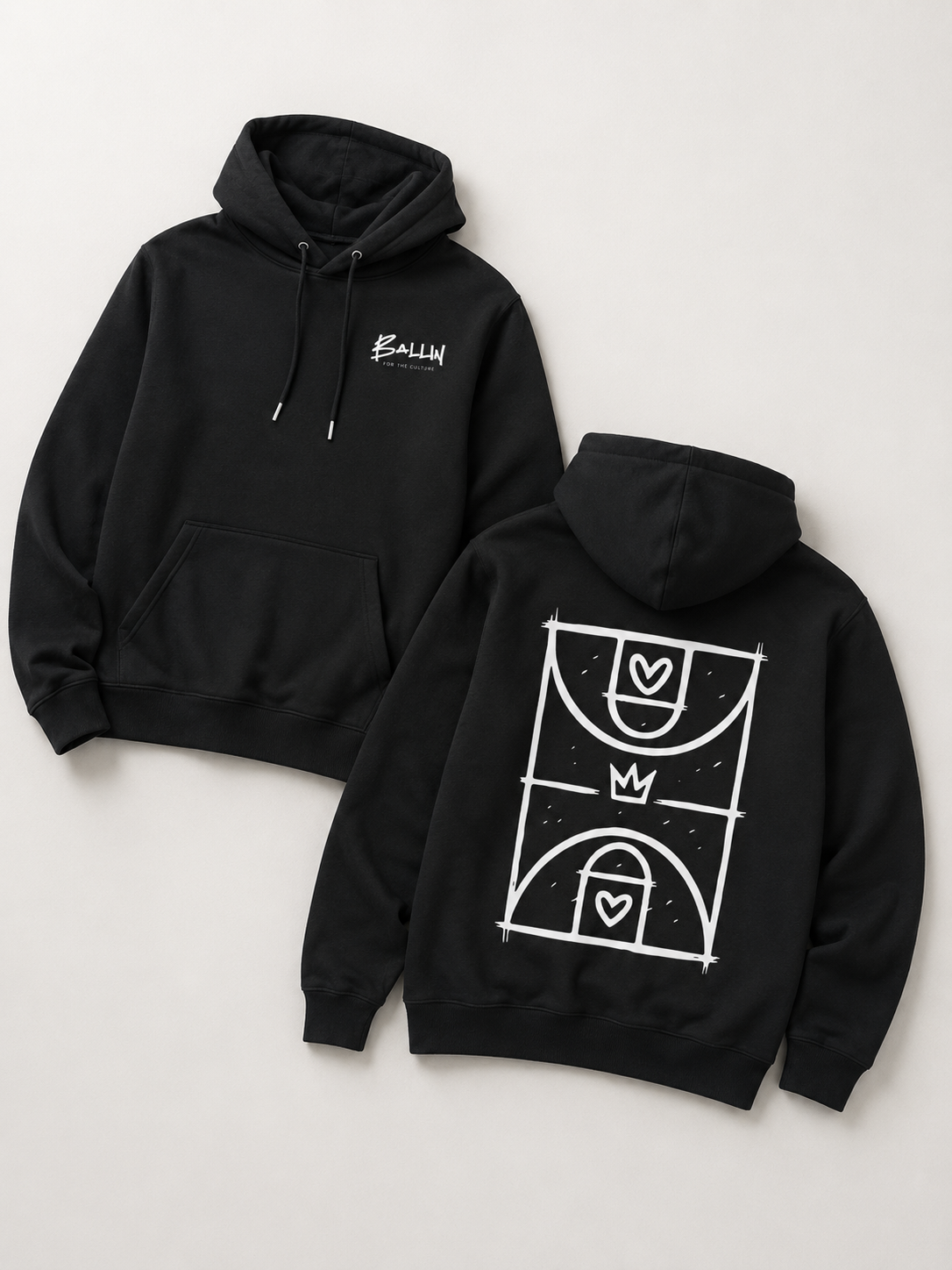 PREMIUM Black Court Hoodie
