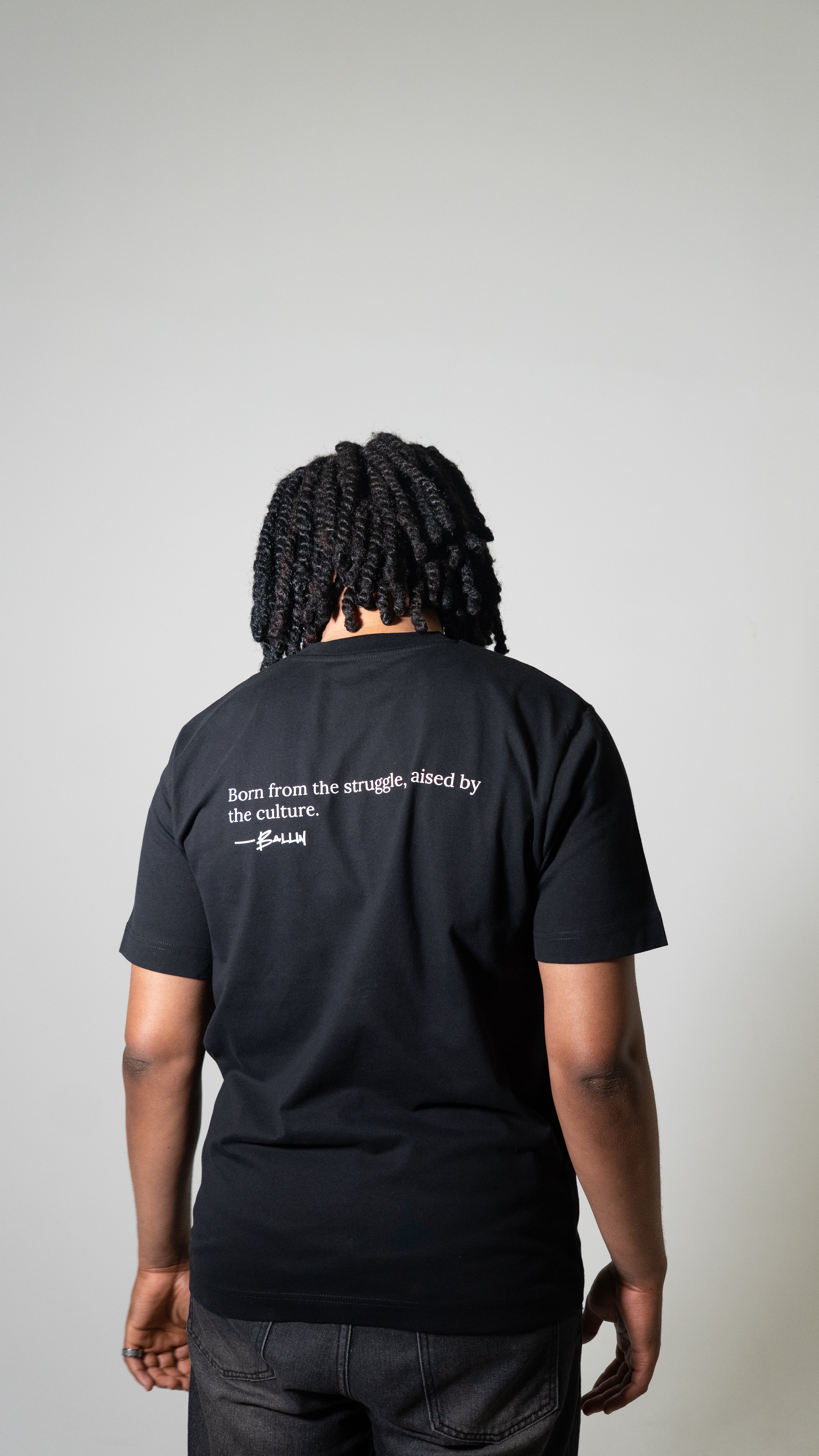 PREMIUM Black quote T- Shirt