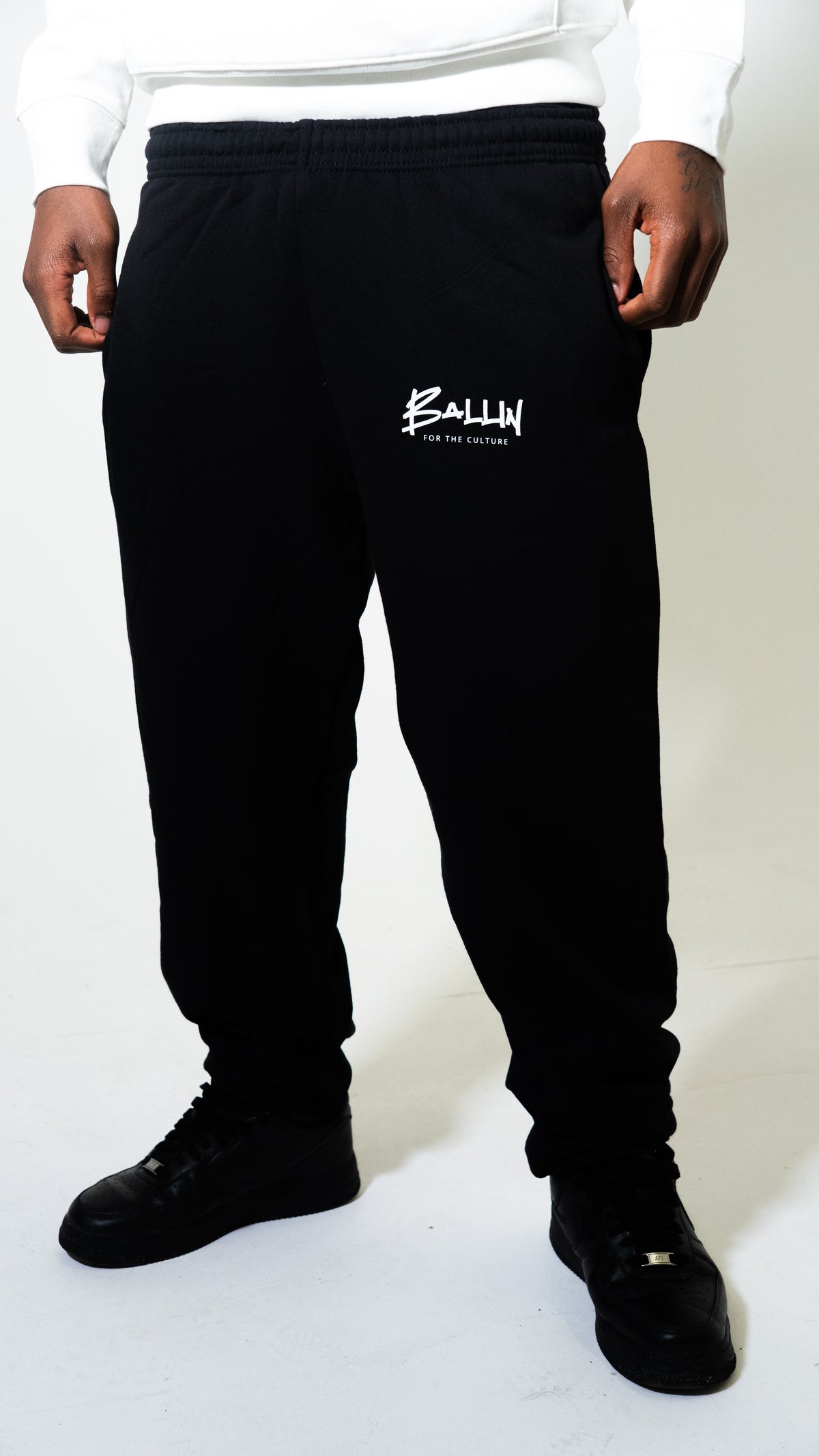 Black Sweatpants Men | Ballin Straight Leg Comfort